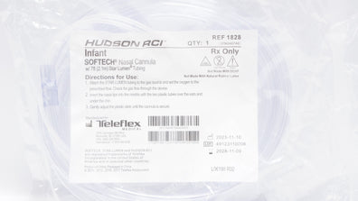 Teleflex 1828 Hudson RCI Infant Softech Nasal Cannula w/7ft. Star Lumen Tubing